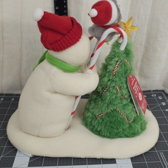 2010 Hallmark Jingle Pal Snowman Trimming the Tree Animated Plush Works - Picture 8 of 13